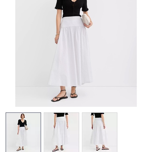 LOFT Dresses & Skirts - Brand new Loft Lightweight White Maxi Skirt - Elegant Everyday Style